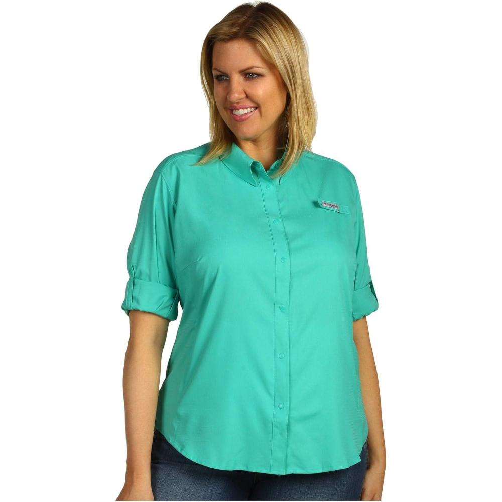 imageColumbia Womens PFG Tamiami II UPF 40 Long Sleeve Fishing ShirtGlaze Green