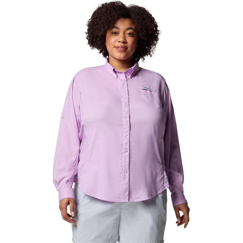 imageColumbia Womens PFG Tamiami II UPF 40 Long Sleeve Fishing ShirtHydrangea