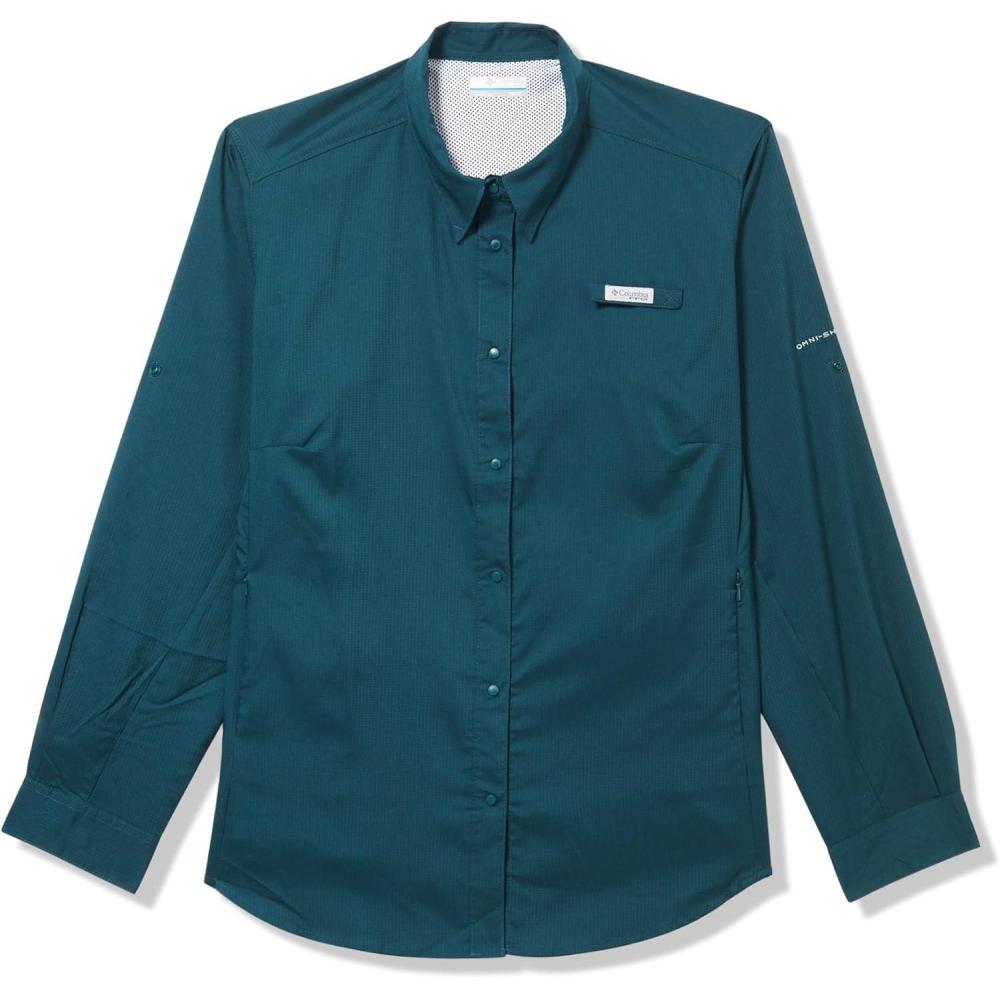 imageColumbia Womens PFG Tamiami II UPF 40 Long Sleeve Fishing ShirtMidnight Teal