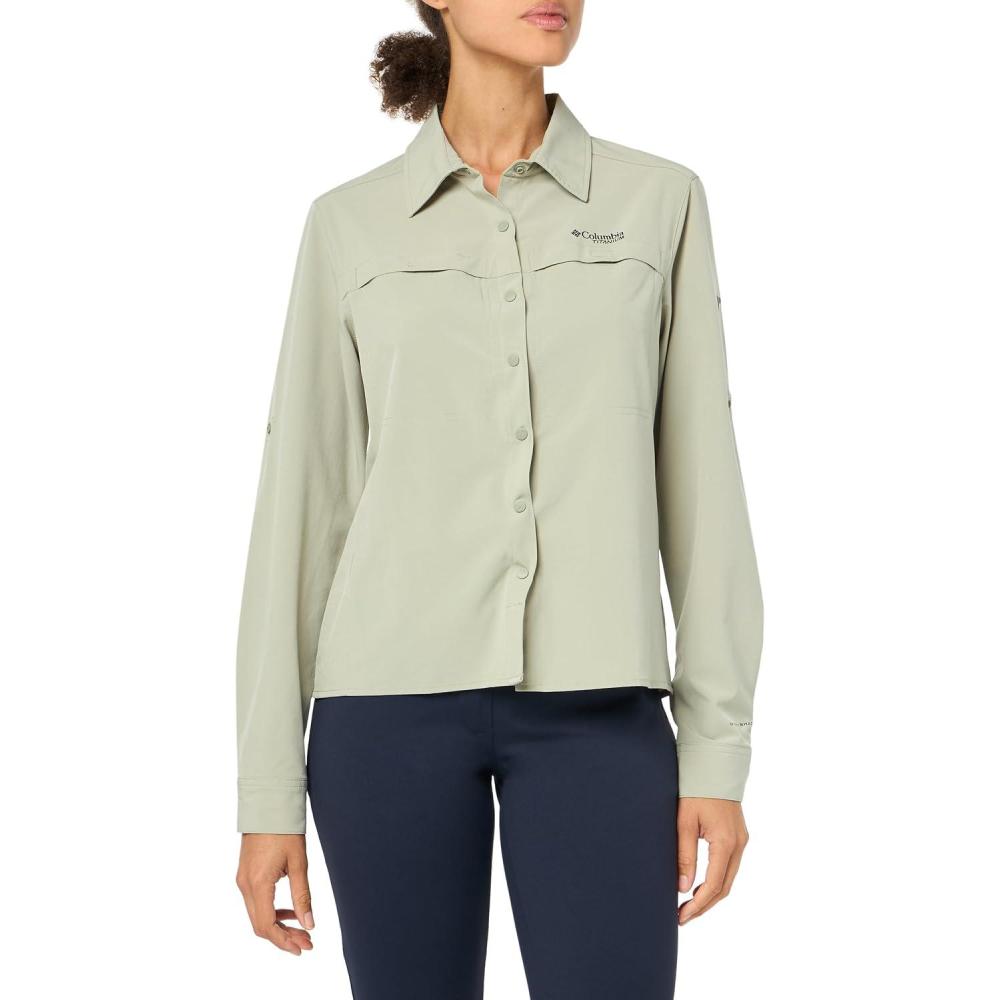imageColumbia Womens Summit Valley Woven Long Sleeve ShirtSafari