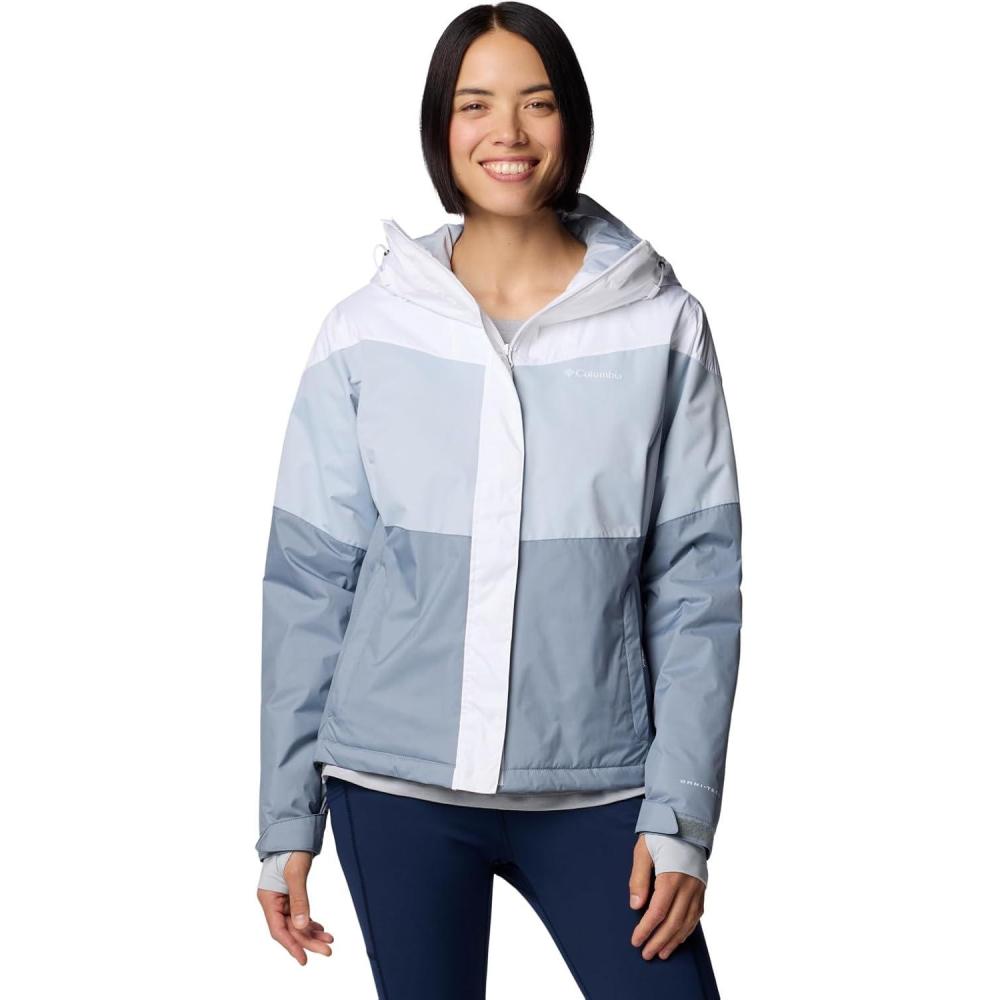 imageColumbia Womens Tipton Peak Iii Insulated JacketWhiteCirrus Grey DobbyTradewinds Gry