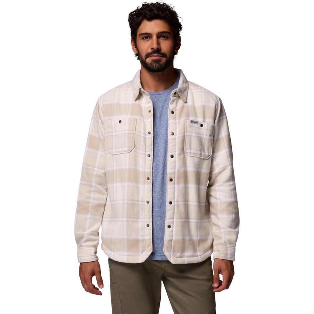 imageColumbia mens Windward II Shirt JacketAncient Fossil Trapper Windowpane