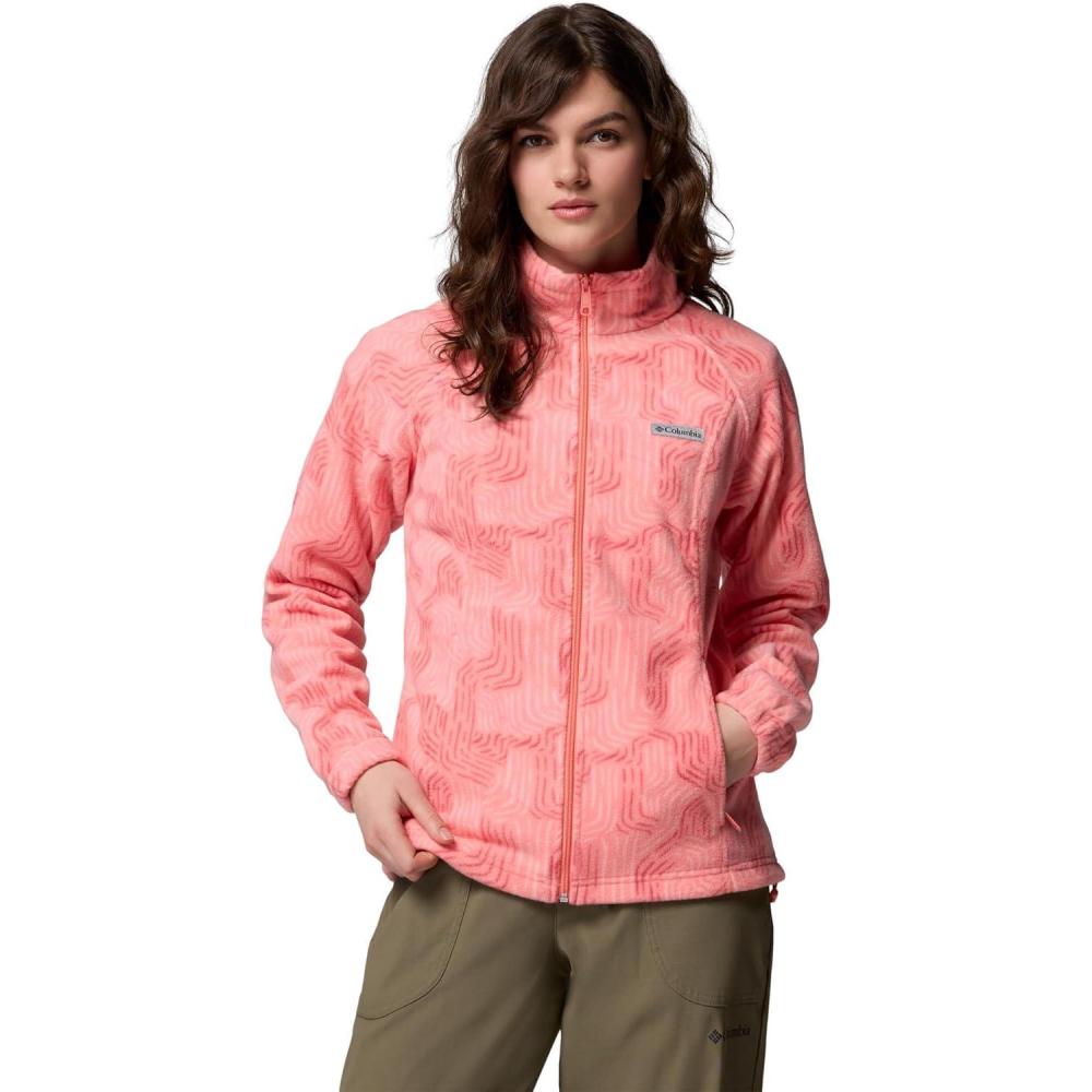 imageColumbia womens Benton Springs Printed Full ZipAlpenglow Flowfalls