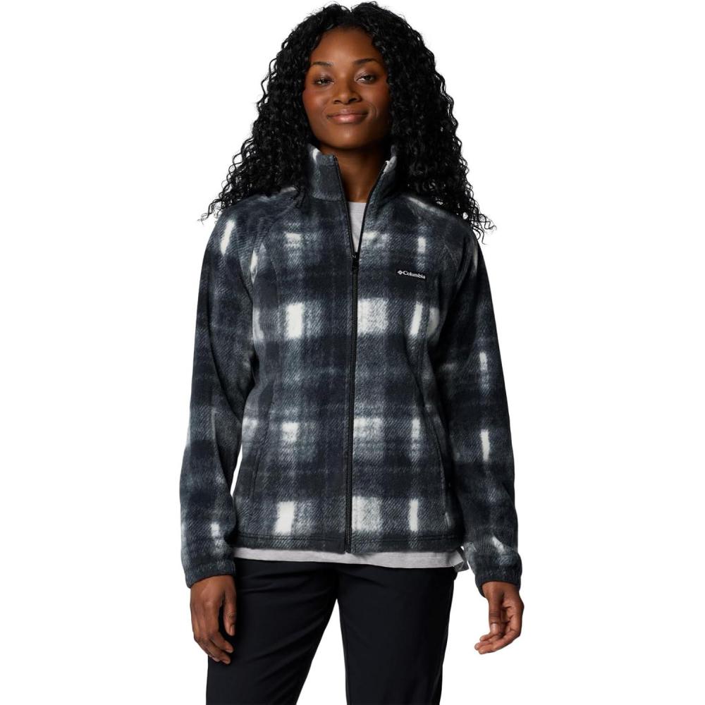 imageColumbia womens Benton Springs Printed Full ZipChalk Omblur Tonal
