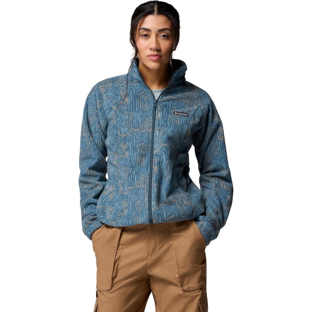 imageColumbia womens Benton Springs Printed Full ZipEverblue Flowfalls
