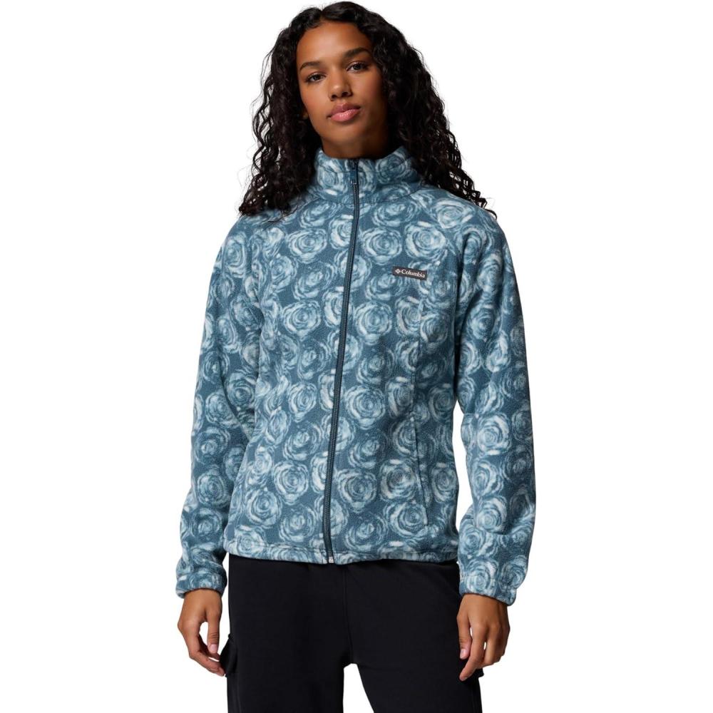 imageColumbia womens Benton Springs Printed Full ZipEverblue Rose City
