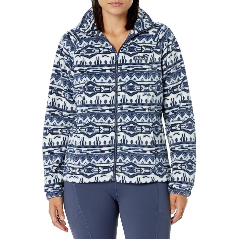 imageColumbia womens Benton Springs Printed Full ZipNocturnal 80s Stripe