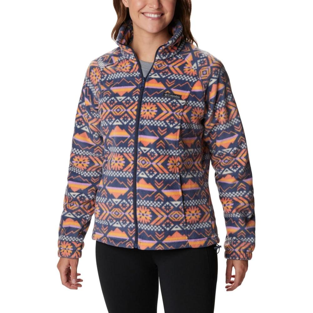 imageColumbia womens Benton Springs Printed Full ZipNocturnal Checkered Peaks