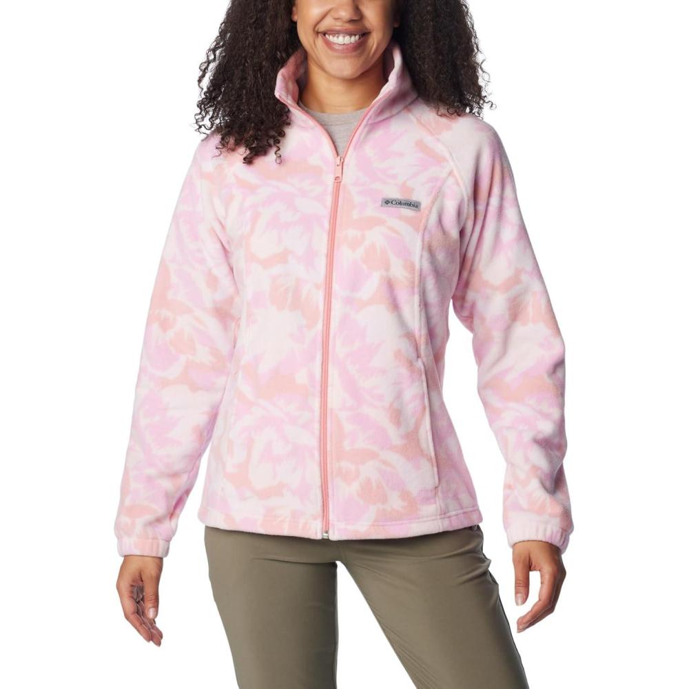 imageColumbia womens Benton Springs Printed Full ZipSalmon Rose Peonies