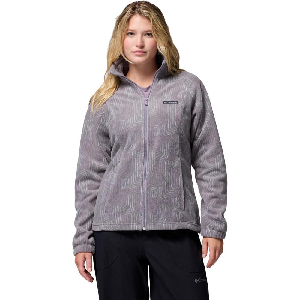 imageColumbia womens Benton Springs Printed Full ZipShale Purple Flowfalls
