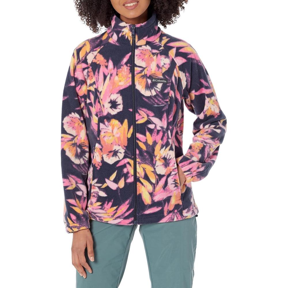 imageColumbia womens Benton Springs Printed Full ZipWild GeraniumWisterian