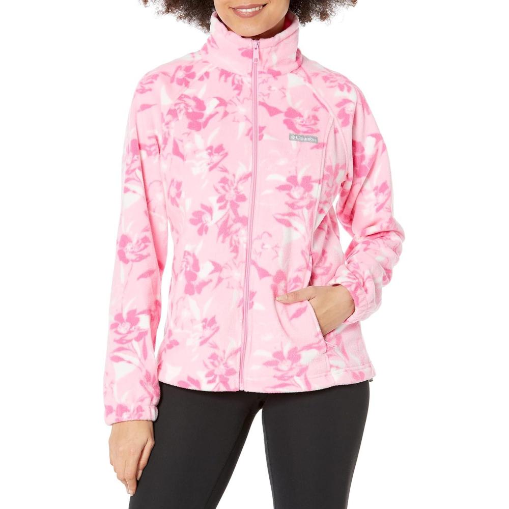 imageColumbia womens Benton Springs Printed Full ZipWild RosePop Flora Tonal
