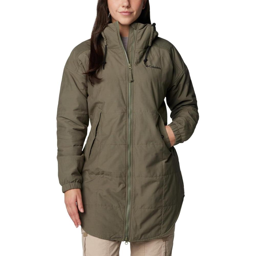 imageColumbia womens Chatfield Hill Ii Novelty JacketStone GreenChalk Omblur Tonal