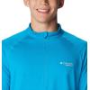 Columbia Men’s Endless Trail Half Zip Mesh Long Sleev(Ocean Blue)