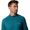 Columbia Men’s Endless Trail Half Zip Mesh Long Sleev(River Blue)