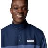 Columbia Men’s Pitchstone Overlay Half Snap(Dark Mountain/Collegiate Navy)