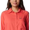 Columbia Womens Anytime Lite Long Sleeve Shirt(Juicy)