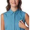 Columbia Women’s Extended Tamiami Women’s Sleeveless Shirt(Canyon Blue)