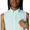 Columbia Women’s Extended Tamiami Women’s Sleeveless Shirt(Gullfoss Green)