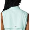 Columbia Women’s Extended Tamiami Women’s Sleeveless Shirt(Gullfoss Green)