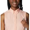 Columbia Women’s Extended Tamiami Women’s Sleeveless Shirt(Light Coral)