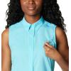 Columbia Women’s Extended Tamiami Women’s Sleeveless Shirt(Opal Blue)