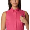Columbia Women’s Extended Tamiami Women’s Sleeveless Shirt(Ultra Pink)