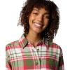 Columbia Womens Holly Hideaway Flannel ShirtButton Down Shirt(Canteen Multiplaid)