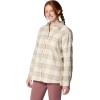 Columbia Womens Holly Hideaway Flannel ShirtButton Down Shirt(Chalk Buffalo Tartan)