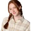 Columbia Womens Holly Hideaway Flannel ShirtButton Down Shirt(Chalk Buffalo Tartan)