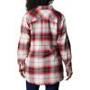Columbia Womens Holly Hideaway Flannel ShirtButton Down Shirt(Chalk Ombre Tartan)