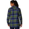 Columbia Womens Holly Hideaway Flannel ShirtButton Down Shirt(Collegiate Navy Multiplaid)