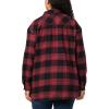 Columbia Womens Holly Hideaway Flannel ShirtButton Down Shirt(Daredevil Buffalo Tartan)