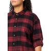 Columbia Womens Holly Hideaway Flannel ShirtButton Down Shirt(Daredevil Buffalo Tartan)