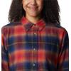 Columbia Womens Holly Hideaway Flannel ShirtButton Down Shirt(Nocturnal Multi Tartan)