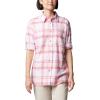 Columbia Womens Holly Hideaway Flannel ShirtButton Down Shirt(Pink Dawn Multiplaid)