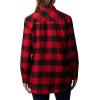 Columbia Womens Holly Hideaway Flannel ShirtButton Down Shirt(Red Lily Buffalo Check)