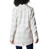 Columbia Womens Holly Hideaway Flannel ShirtButton Down Shirt(Sea Salt Buffalo Check)