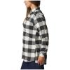 Columbia Womens Holly Hideaway Flannel ShirtButton Down Shirt(Shark Buffalo Check)