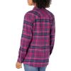 Columbia Womens Holly Hideaway Flannel ShirtButton Down Shirt(Wild Fuchsia Multi Tartan)