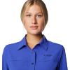 Columbia Womens Summit Valley Woven Long Sleeve Shirt(Clematis Blue)
