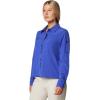 Columbia Womens Summit Valley Woven Long Sleeve Shirt(Clematis Blue)