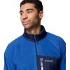 Columbia mens Fast Trek Overlay Full Zip(Mountain Blue/Collegiate Navy)