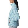 Columbia womens Benton Springs Printed Full Zip(Aqua Haze Snowdrifts Tonal)