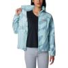 Columbia womens Benton Springs Printed Full Zip(Aqua Haze Snowdrifts Tonal)