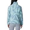 Columbia womens Benton Springs Printed Full Zip(Aqua Haze Snowdrifts Tonal)