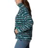 Columbia womens Benton Springs Printed Full Zip(Bright Aqua Checkered Peaks)