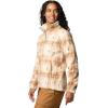 Columbia womens Benton Springs Printed Full Zip(Camel Brown Omblur)
