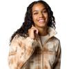 Columbia womens Benton Springs Printed Full Zip(Camel Brown Omblur)
