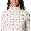 Columbia womens Benton Springs Printed Full Zip(Chalk Cyanofrond)